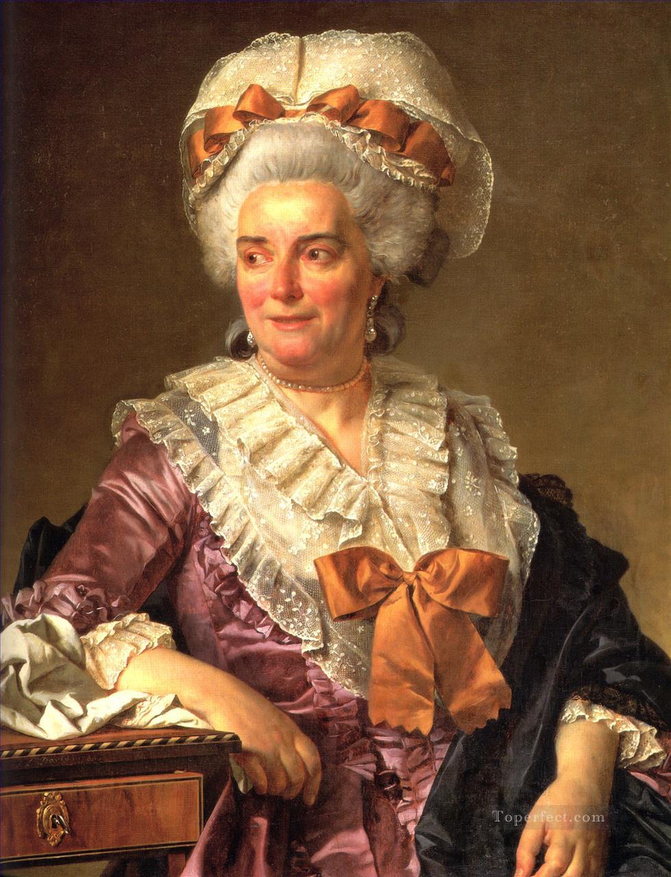 ジュヌヴィエーヴの肖像 ジャクリーヌ・ペクール 新古典主義 ジャック・ルイ・ダヴィッド油絵